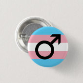 Trans Guy Pride Ronde Button 3,2 Cm (Voorkant /achterkant)