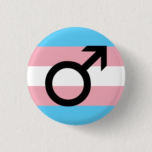 Trans Guy Pride Ronde Button 3,2 Cm (Voorkant)