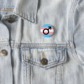 Trans Guy Pride Ronde Button 3,2 Cm (In situ)