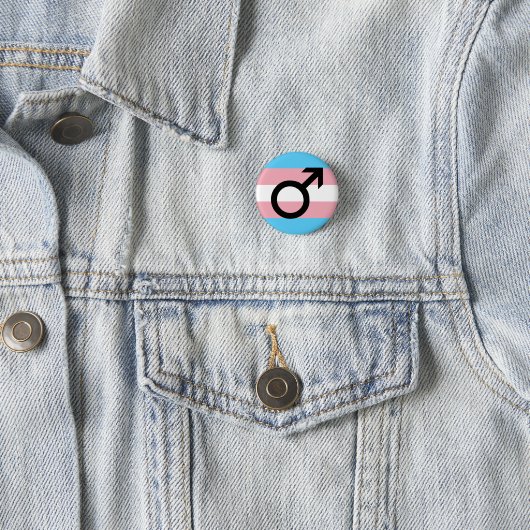 Trans Guy Pride Ronde Button 3,2 Cm (In situ)