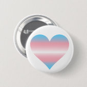 Trans Heart Ronde Button 5,7 Cm (Voorkant /achterkant)