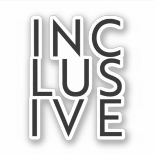 Trans inclusief sticker
