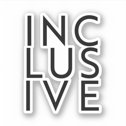 Trans inclusief sticker (Voorkant)