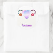 Trans Jewterus Ronde Sticker (Tas)