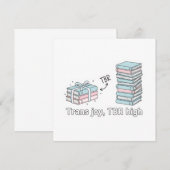 Trans Joy, TBR High – LGBTQ Reading Pride Kaart (Voorkant / Achterkant)