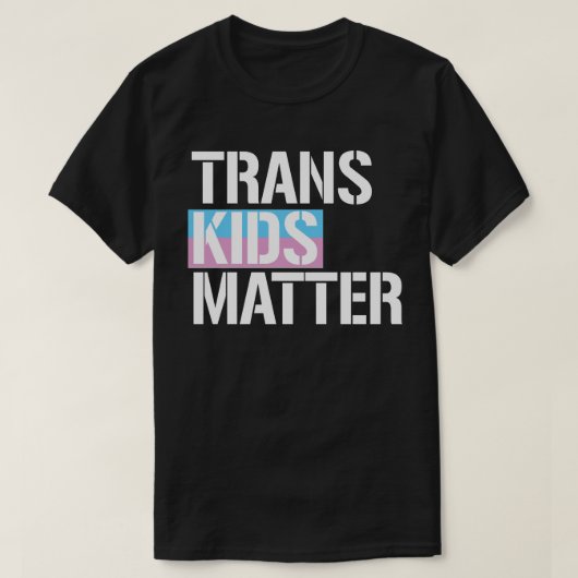 Trans-Kinder materie T-shirt (Design voorkant)
