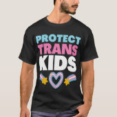 Trans-Kinder ondersteuning Transgender Youth besch T-shirt (Voorkant)