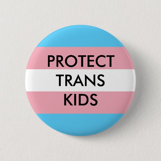 Trans-Kinder transgenderrechten beschermen Ronde Button 5,7 Cm (Voorkant)