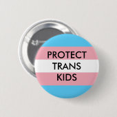 Trans-Kinder transgenderrechten beschermen Ronde Button 5,7 Cm (Voorkant /achterkant)