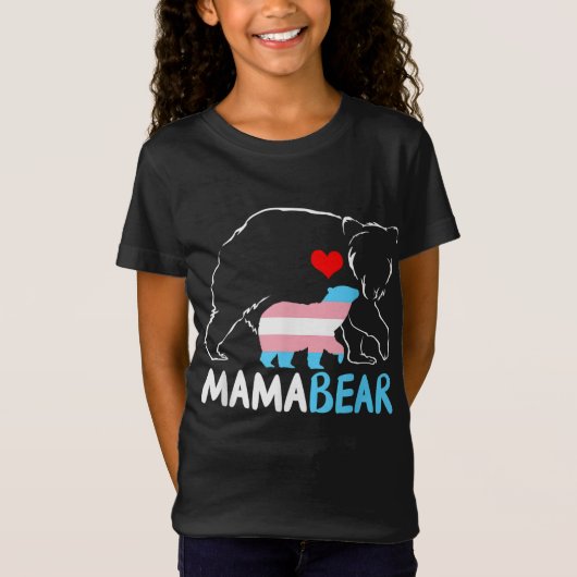 Trans Mama Beer Proud Mam Rainbow Transgender Moth T-shirt (Voorkant)