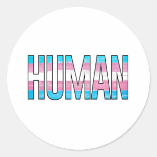 Trans Mens Ronde Sticker