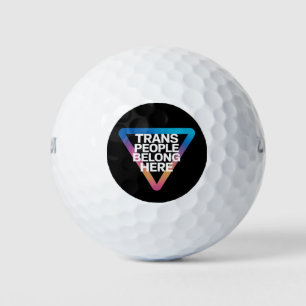 Trans mensen horen bij Pride Gay Rights Respect Tr Golfballen