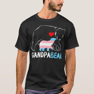 Trans Opa Beer Trots Pap Regenboog Transgender F T-shirt