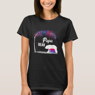 Trans Papa Beer Vrij Pap Hugs Rainbow Transgender T-shirt