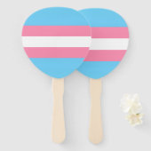 trans party decor hand fans handwaaier (Voorkant en achterkant)