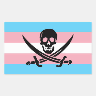 Trans-Pirate Pride Sticker