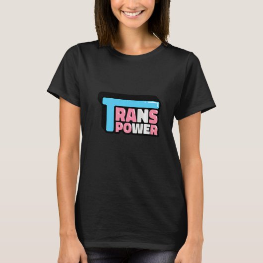 Trans power LGBT   T-shirt (Voorkant)