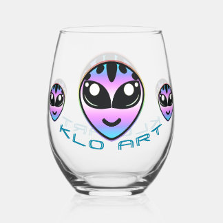 Trans Pride Alien Stemless wijnglas Zonder Voet