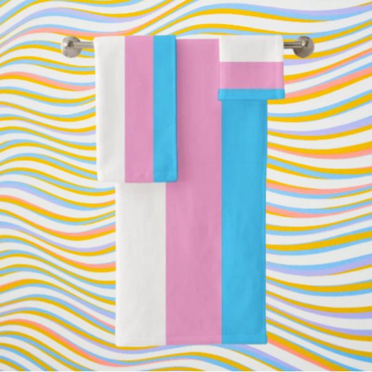 Trans Pride Bath Elegance Bad Handdoek