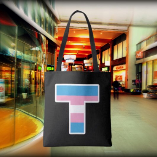 Trans Pride Capital T-Canvas tas