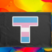 Trans Pride Capital T Kussensloop Set