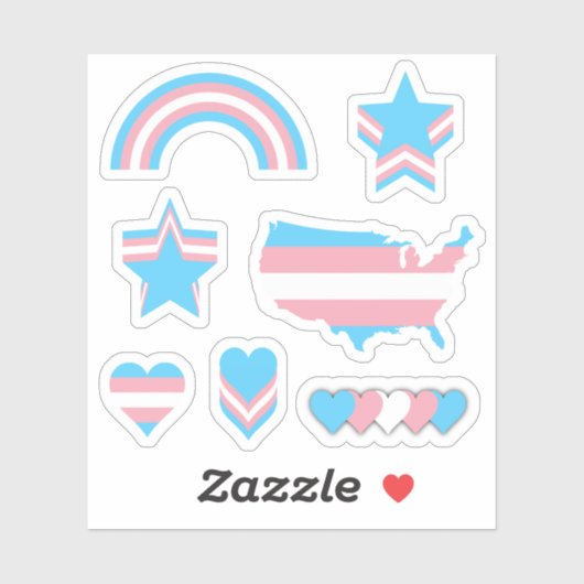 Trans Pride Design I Sticker (Vel)