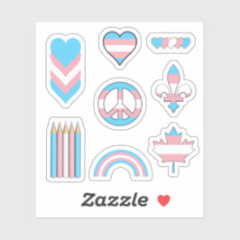 Trans Pride Design II Sticker