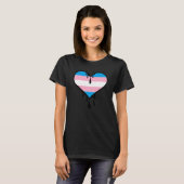 Trans Pride Dripping Hart T-shirt (Voorkant volledig)