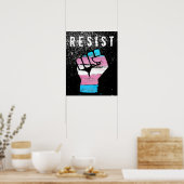 Trans Pride Fist Poster (Keuken)