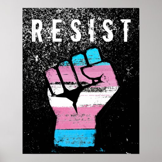 Trans Pride Fist Poster (Voorkant)