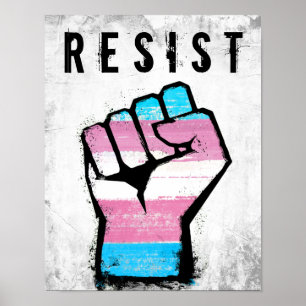 Trans Pride Fist Poster