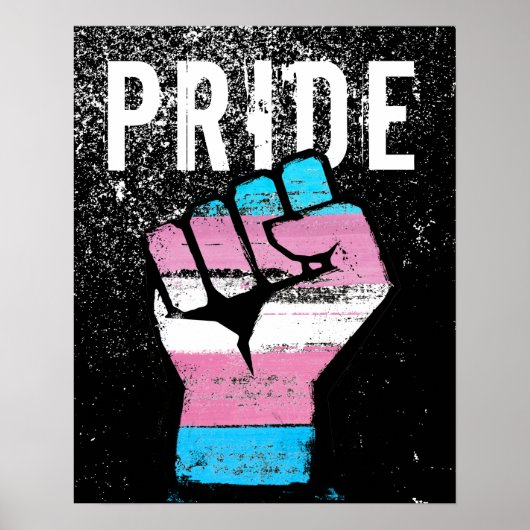 Trans Pride Fist Poster (Voorkant)