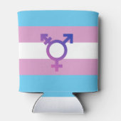 Trans Pride Flag Blikjeskoeler (Achterkant)