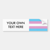 Trans Pride Flag Bumpersticker (Voorkant)
