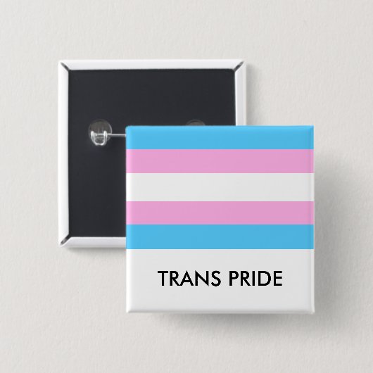 Trans Pride Flag Button (Voorkant /achterkant)