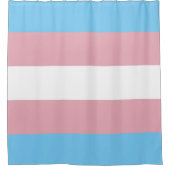Trans Pride Flag Douchegordijn (Voorkant)