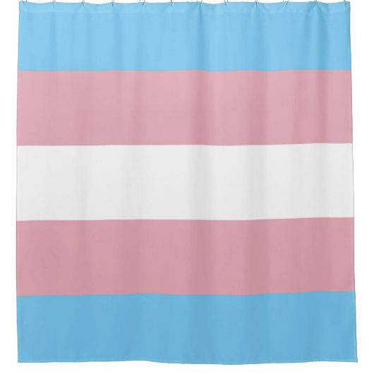 Trans Pride Flag Douchegordijn (Voorkant)