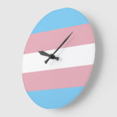 Trans Pride Flag Grote Klok (Hoek)