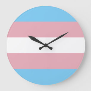 Trans Pride Flag Grote Klok