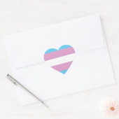 Trans Pride Flag Hart Sticker (Envelop)
