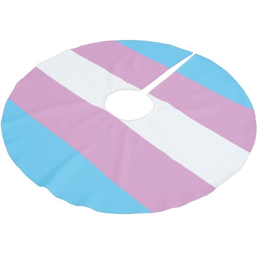 Trans Pride Flag Kerstboom Rok (Gekanteld)