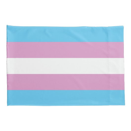 Trans Pride Flag Kussensloop (Achterkant-Rechts)