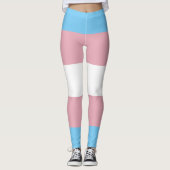 Trans Pride Flag Leggings (Voorkant)