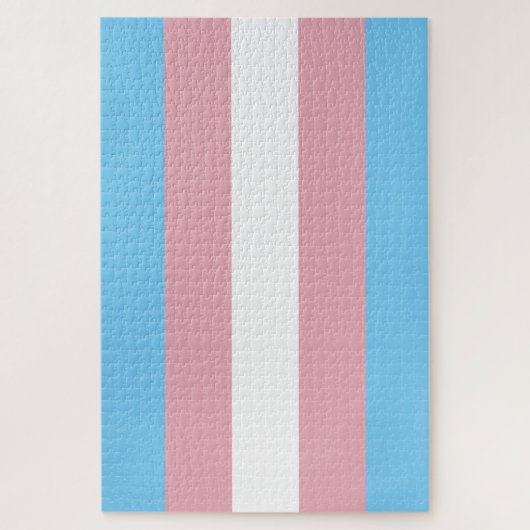 Trans Pride Flag Legpuzzel (Verticaal)