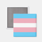 Trans Pride Flag Magneet (Voorkant / Achterkant)