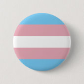 Trans Pride Flag Ronde Button 5,7 Cm (Voorkant)