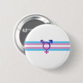 Trans Pride Flag Ronde Button 5,7 Cm (Voorkant /achterkant)