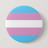 Trans Pride Flag Ronde Button 7,6 Cm (Voorkant)