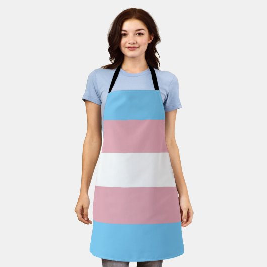 Trans Pride Flag Schort (Gedragen)