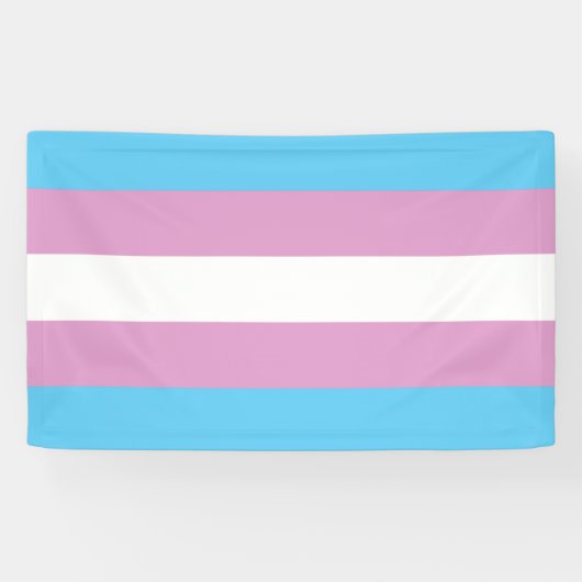 Trans Pride Flag Spandoek (Horizontaal)
